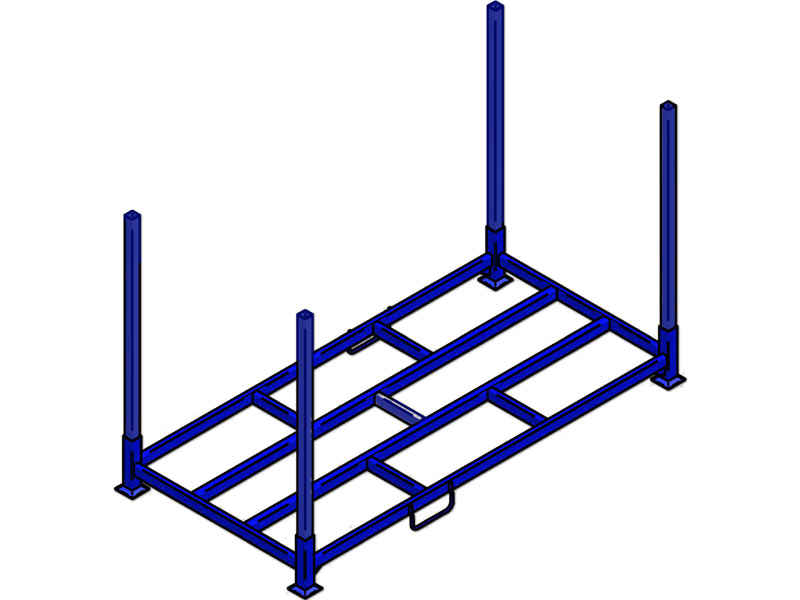 Rungenpalette mit Einsteckrungen
